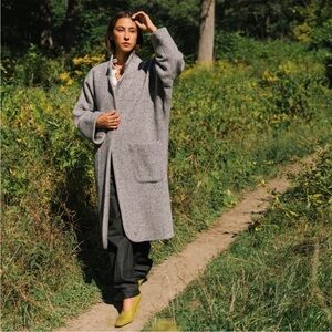 Horses Atelier Alchemical Coat in Grey Herringbone